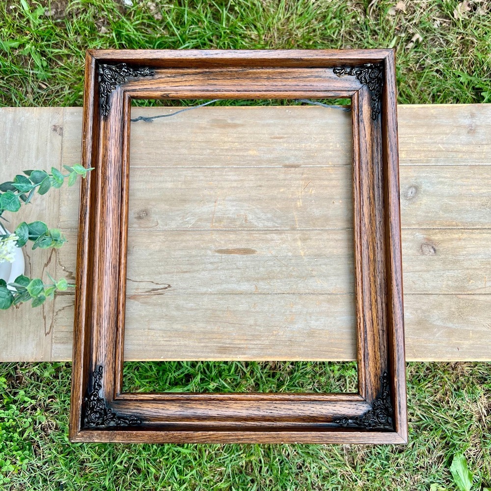 Old Vintage Wood Ornate Frame | 11x14"